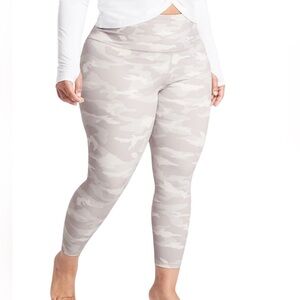 Athleta Elation 7/8 Tight Leggings Womens Plus 3X Grey Camo High Rise Athleisure